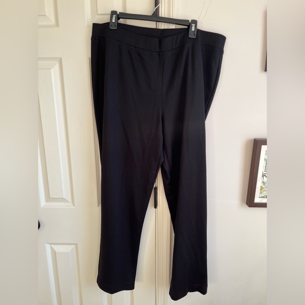 Alfred Dunner pull on pants 18 W black